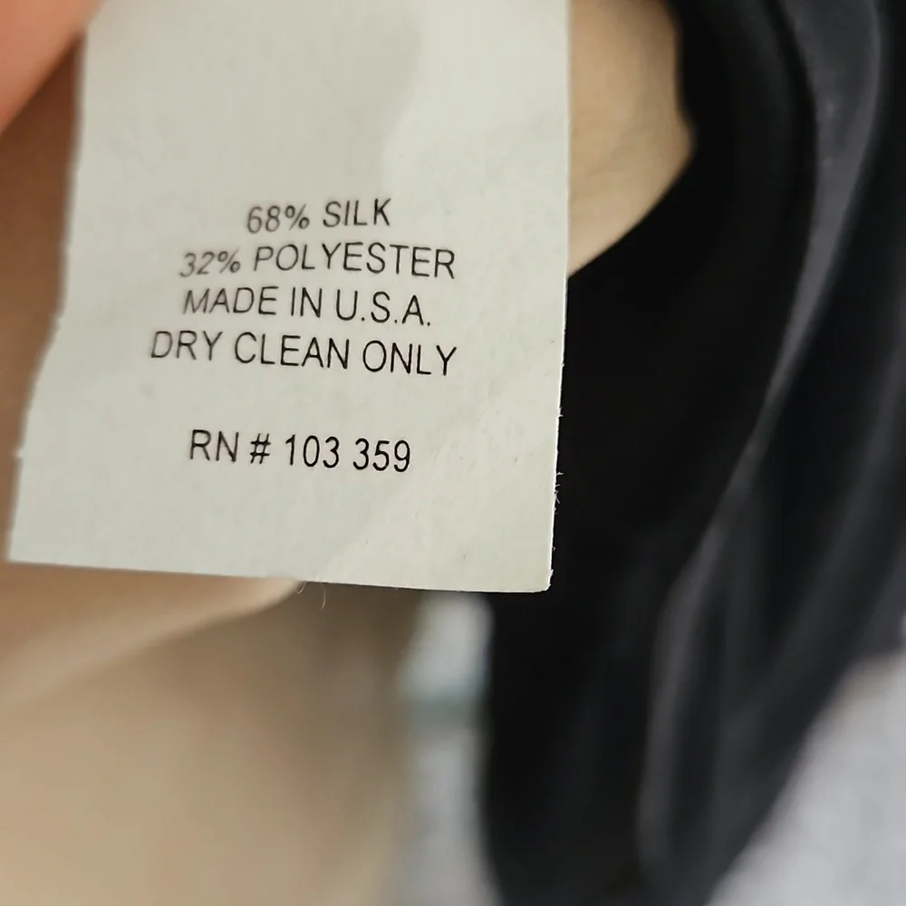 Saks Fifth Avenue black pleated gown - Picture 7 of 8